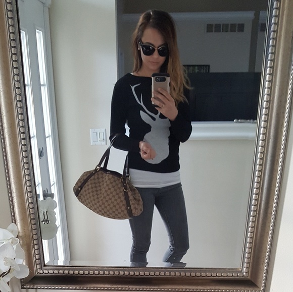 *FINAL SALE*Authentic Gucci Canvas Handbag - Picture 6 of 8